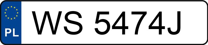 Numer rejestracyjny WS 5474J posiada BMW 316i Kat. MR`01 E3 E46 316i Kat. MR`01 E3 E46 - WS5474J