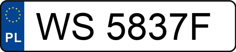 Numer rejestracyjny WS 5837F posiada BMW 520 Diesel MR`03 E3 E60 520 Diesel MR`03 E3 E60 - WS5837F