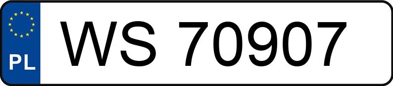 Numer rejestracyjny WS 70907 posiada TOYOTA RAV4 - WS70907