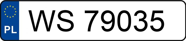 Numer rejestracyjny WS 79035 posiada BMW 735 I - WS79035