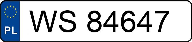 Numer rejestracyjny WS 84647 posiada VOLVO S60 2.4 MR`05 E4 Summum - WS84647