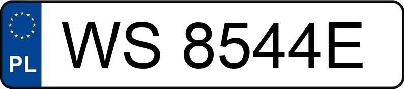 Numer rejestracyjny WS 8544E posiada SAAB 9-3 Sport Kombi 1.8 MR`08 E4 t Vector - WS8544E
