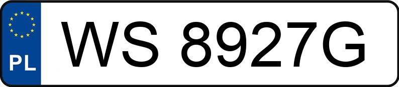 Numer rejestracyjny WS 8927G posiada PEUGEOT BOXER - WS8927G