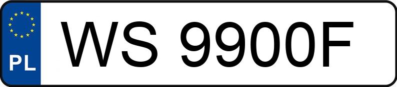 Il numero di registrazione WS 9900F ha FSO-WARSZAWA 125P 1.5 - WS9900F