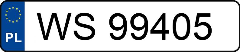Numer rejestracyjny WS 99405 posiada INFINITI FX35 3.5 MR`03 E3 4WD - WS99405