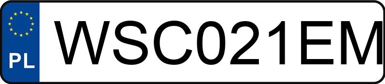 Numer rejestracyjny WSC 021EM posiada BMW 1ER REIHE - WSC021EM