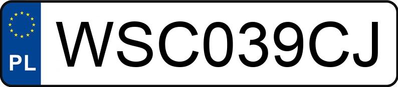 Numer rejestracyjny WSC 039CJ posiada MERCEDES-BENZ ACTROS - WSC039CJ