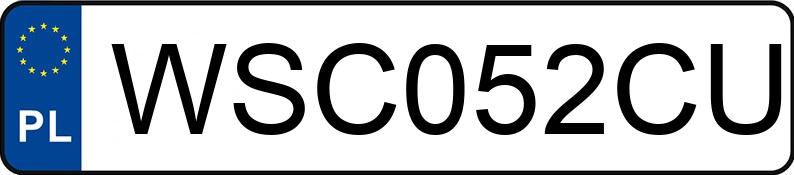Numer rejestracyjny WSC 052CU posiada BMW 316i Kat. MR`01 E3 E46 316i Kat. MR`01 E3 E46 - WSC052CU