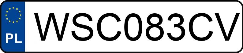 Numer rejestracyjny WSC 083CV posiada BMW 318D - WSC083CV Numer rejestracyjny WSC 083CV posiada BMW 318D - WSC083CV