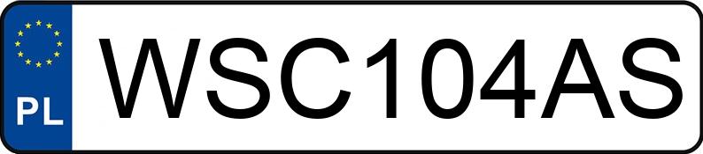 Numer rejestracyjny WSC 104AS posiada MERCEDES-BENZ GLA 200 - WSC104AS