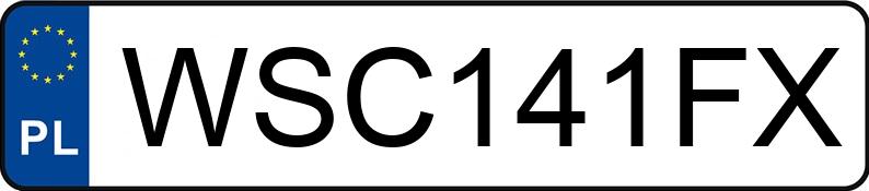 Numer rejestracyjny WSC 141FX posiada CHEREAU CSD3 - WSC141FX