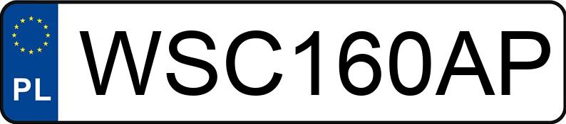 Numer rejestracyjny WSC 160AP posiada BMW 320D - WSC160AP