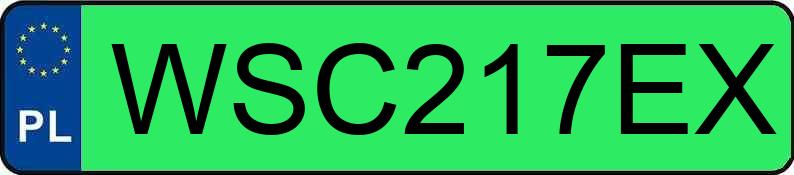 Numer rejestracyjny WSC 217EX posiada KRONE SD - WSC217EX