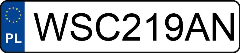 Numer rejestracyjny WSC 219AN posiada DAF FT CF85 - WSC219AN