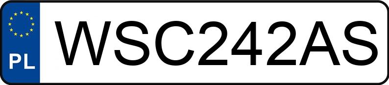 Numer rejestracyjny WSC 242AS posiada BMW 320 2.0 D - WSC242AS