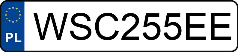 Numer rejestracyjny WSC 255EE posiada MERCEDES-BENZ S 320 - WSC255EE