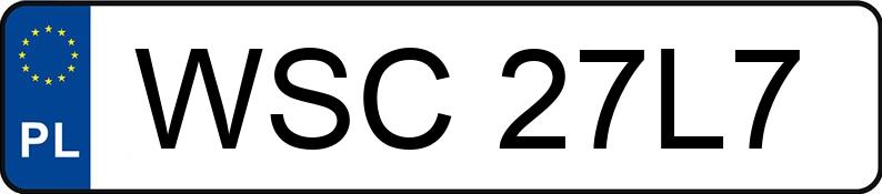 Numer rejestracyjny WSC27L7 posiada DACIA Duster MR`14 E6 Duster MR`14 E6