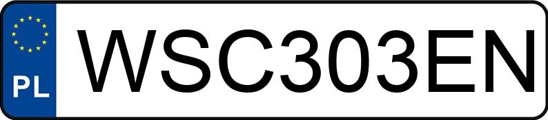 Numer rejestracyjny WSC 303EN posiada MAN TGX - WSC303EN
