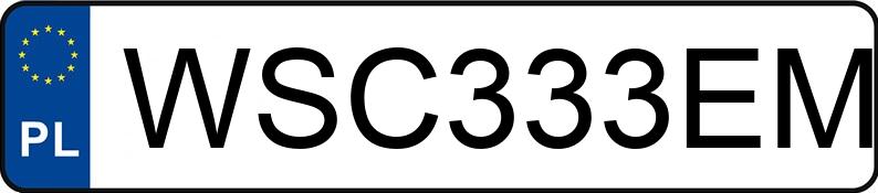 Numer rejestracyjny WSC 333EM posiada AUDI A6 Avant Quattro 50 TDi MR`18 E6 C8 Tiptronic - WSC333EM