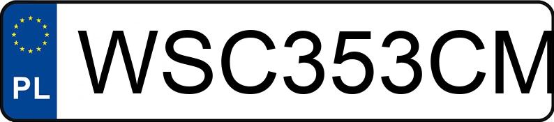 Numer rejestracyjny WSC 353CM posiada PEUGEOT 407 SW - WSC353CM