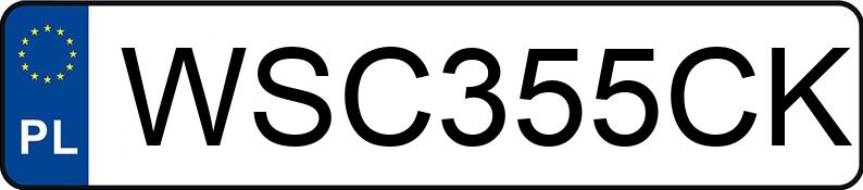 Numer rejestracyjny WSC 355CK posiada MERCEDES-BENZ ACTROS 963-4-A - WSC355CK