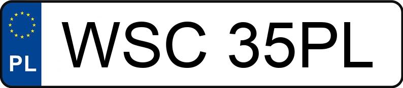 Numer rejestracyjny WSC 35PL posiada FSM 126P 650 - WSC35PL