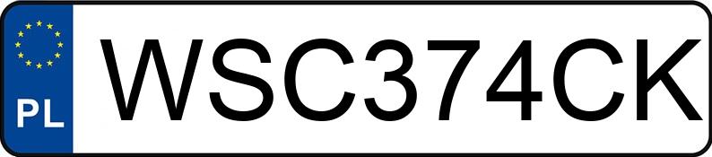 Numer rejestracyjny WSC 374CK posiada MERCEDES-BENZ ACTROS - WSC374CK