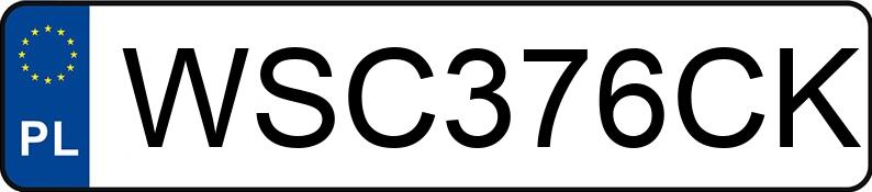 Numer rejestracyjny WSC 376CK posiada MERCEDES-BENZ ACTROS - WSC376CK