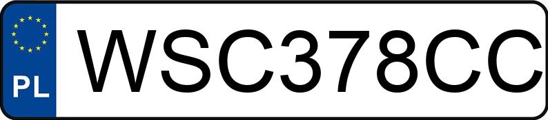 Numer rejestracyjny WSC 378CC posiada AUDI SQ7 - WSC378CC