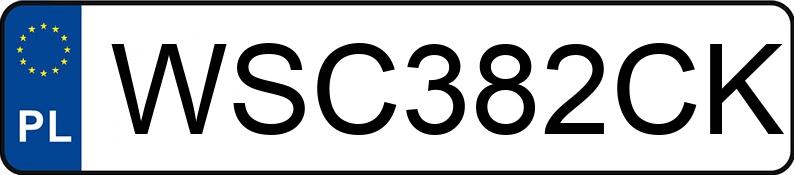 Numer rejestracyjny WSC 382CK posiada MERCEDES-BENZ ACTROS 963-4-A - WSC382CK