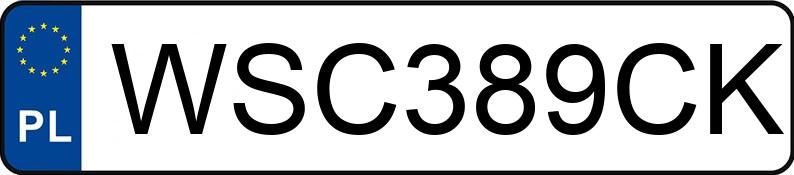 Numer rejestracyjny WSC 389CK posiada MERCEDES-BENZ ACTROS 963-4-A - WSC389CK