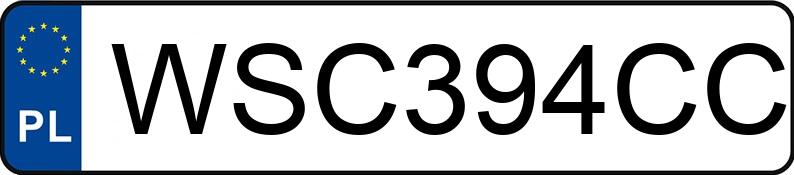 Numer rejestracyjny WSC 394CC posiada BMW 523I - WSC394CC Numer rejestracyjny WSC 394CC posiada BMW 523I - WSC394CC