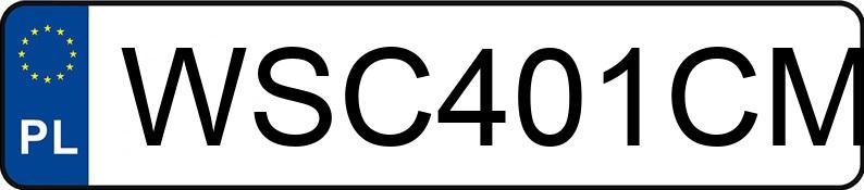 Numer rejestracyjny WSC 401CM posiada RENAULT MASTER - WSC401CM