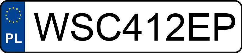 Numer rejestracyjny WSC 412EP posiada SKODA FABIA - WSC412EP