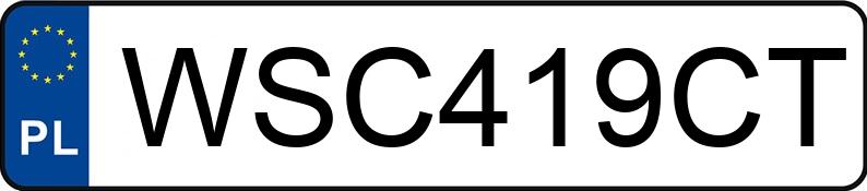 Numer rejestracyjny WSC 419CT posiada MAN/MAN TRUCK TGM L.2018.858.010M - WSC419CT