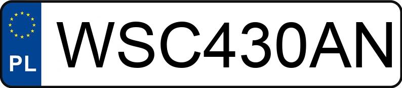 Numer rejestracyjny WSC 430AN posiada BMW 318I - WSC430AN
