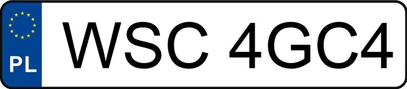 Registreringsnummeret WSC 4GC4 har VESPA SPRINT - WSC4GC4