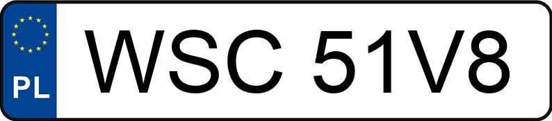 Numer rejestracyjny WSC 51V8 posiada SEAT Mii 1.0 MR`12 E5 Reference - WSC51V8