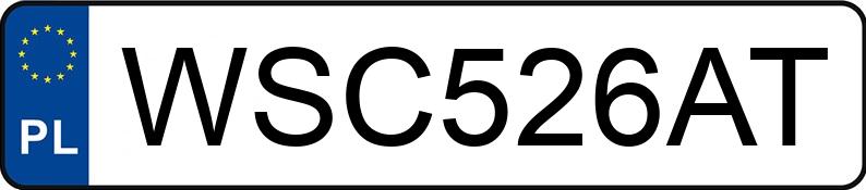 Numer rejestracyjny WSC 526AT posiada BMW 325i Kat. MR`01 E3 E46 325i Kat. MR`01 E3 E46 - WSC526AT
