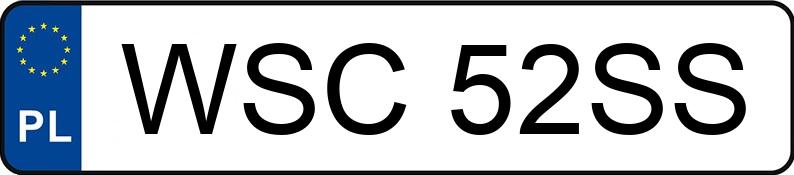 Numer rejestracyjny WSC 52SS posiada VOLKSWAGEN GOLF 1,9 TD - WSC52SS