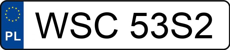 Numer rejestracyjny WSC 53S2 posiada VOLKSWAGEN Passat B6 2.0 TDI MR`05 E4 Trendline DSG - WSC53S2
