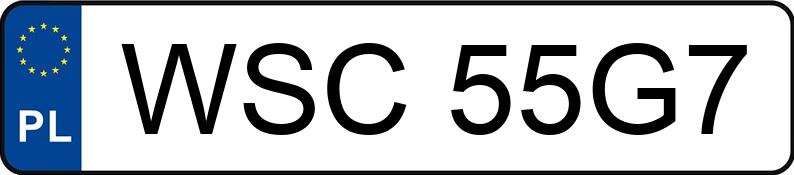 Numer rejestracyjny WSC 55G7 posiada VOLKSWAGEN Passat B6 1.9 TDI MR`05 E4 - WSC55G7 Numer rejestracyjny WSC 55G7 posiada VOLKSWAGEN Passat B6 1.9 TDI MR`05 E4 - WSC55G7