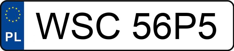 Numer rejestracyjny WSC 56P5 posiada FIAT DUCATO - WSC56P5 Numer rejestracyjny WSC 56P5 posiada FIAT DUCATO - WSC56P5
