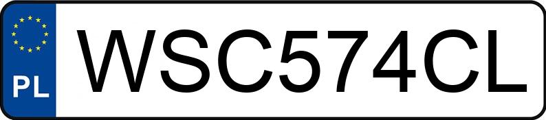 Numer rejestracyjny WSC 574CL posiada MERCEDES-BENZ ACTROS - WSC574CL