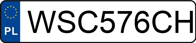 Numer rejestracyjny WSC 576CH posiada BMW 520D - WSC576CH