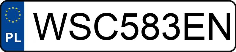 Numer rejestracyjny WSC 583EN posiada FORD Kuga 2.5 MR`08 E5 Titanium S - WSC583EN