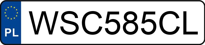 Numer rejestracyjny WSC 585CL posiada MERCEDES-BENZ ACTROS 963-4-A - WSC585CL