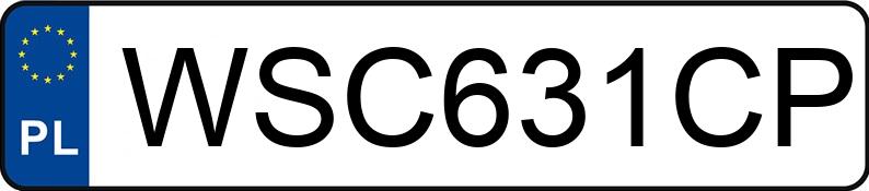 Numer rejestracyjny WSC 631CP posiada OPEL Corsa C 1.2 MR`00 E3 Cosmo - WSC631CP