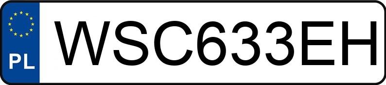 Numer rejestracyjny WSC 633EH posiada MASERATI GHIBLI - WSC633EH