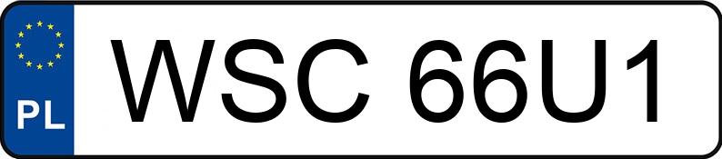 Numer rejestracyjny WSC 66U1 posiada SKODA OCTAVIA - WSC66U1